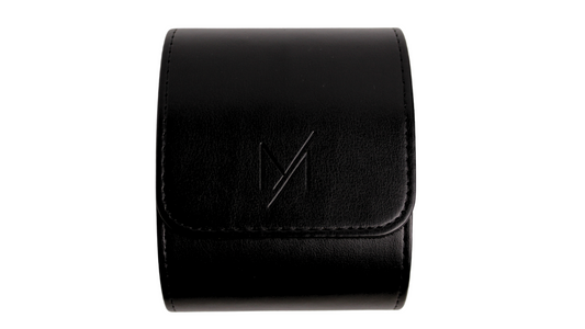 LEATHER WATCH ROLL SINGLE NOIR